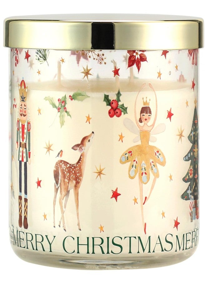 KORMMCO Christmas Candle Gift, Pine Slopes Artic Forest Scented, Holiday Soy Wax Candle with Nutcracker, Ballet Girl, Christmas Tree Design, Winter Candle Gift, 14oz - Image 1